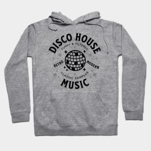 DISCO HOUSE  - Retro Modern Disco Ball (black/grey) Hoodie